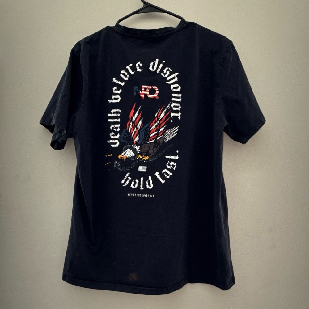 NFQ “Death Before Dishonor” Motivational Graphic T-Shirt (X-Large)